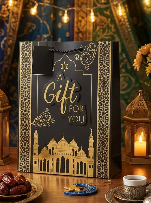 Black & Gold Eid Mubarak Gift Bag