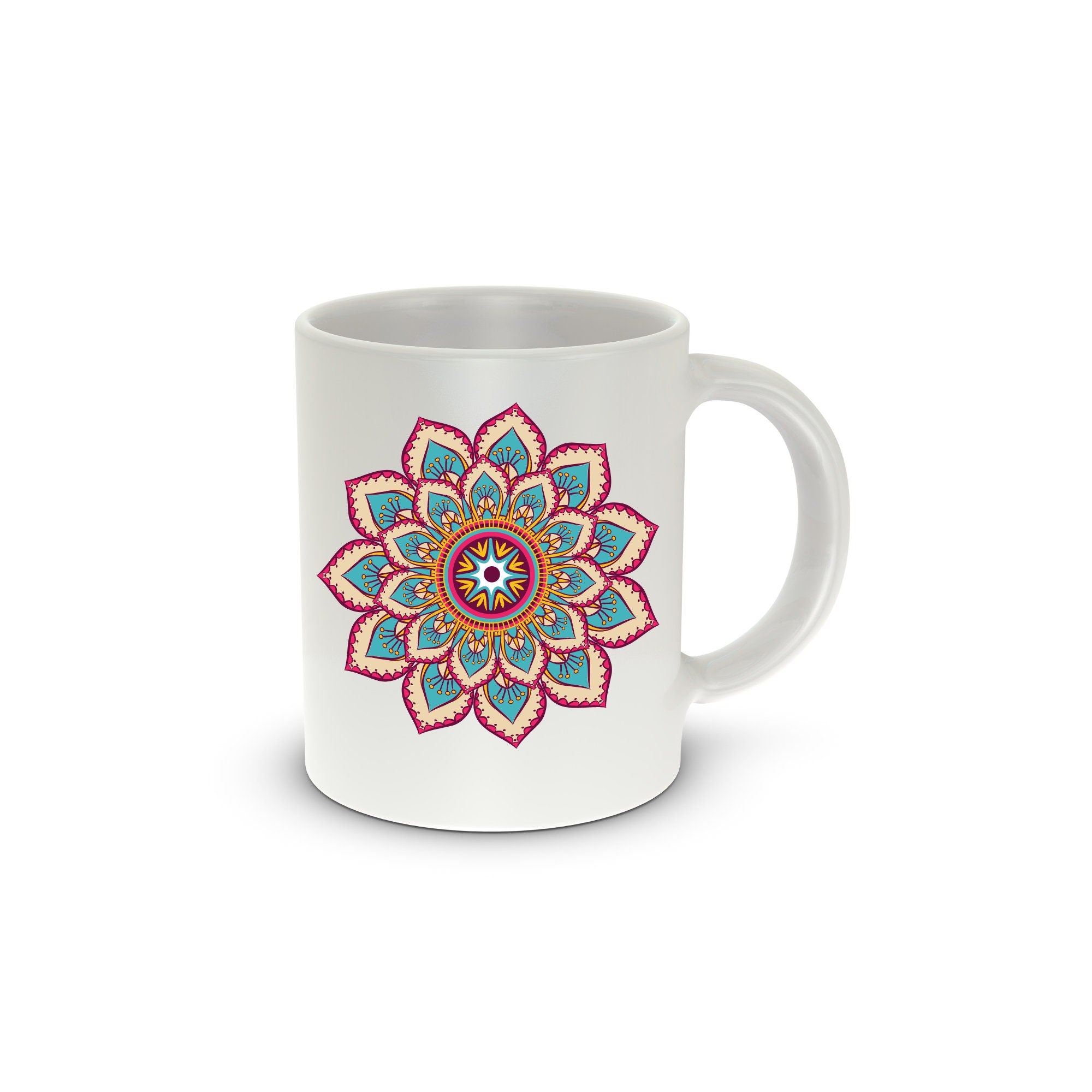 Mandala Abstract Name Mug, Birthday Gift, Abstract Mug, Eid Mug, Ramadan Mug Cup 11oz
