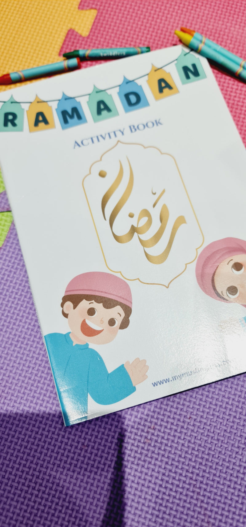 Ramadan Activity Book, Colouring Booklet & Crayons