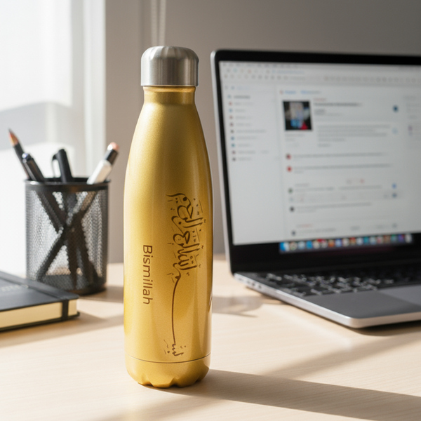 Bismillah Arabic  Reusable Insulated Water Bottle