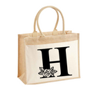 Jute and Cotton Tote Bag