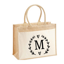 Jute and Cotton Tote Bag