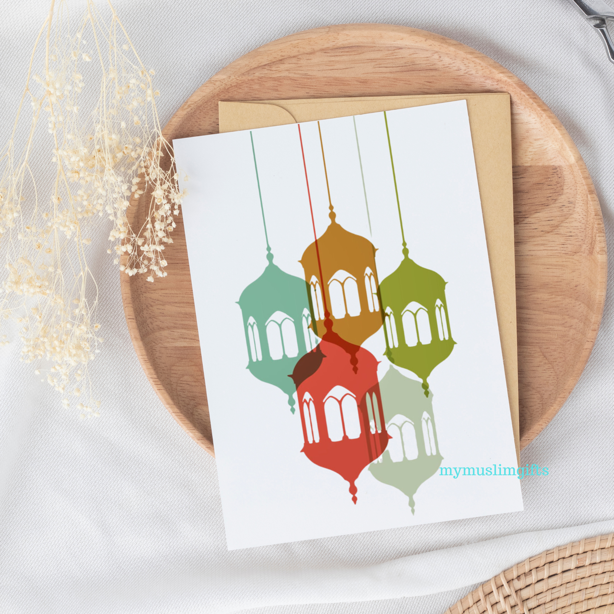 Lantern Colourful Greeting Card