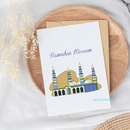 Ramadan Kareem  Mosque Greeting Card