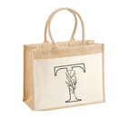 Jute and Cotton Tote Bag