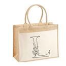 Jute and Cotton Tote Bag