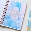 Blue Gold Marble Ramadan Planner & Journal -30 days Daily Ramadan Planner A5 55 Pages -Dua -Quran Tracker for Adult and Teens