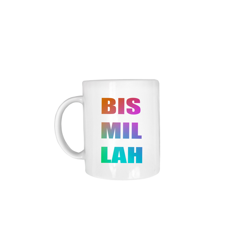 Colourful Bismillah Mug Gift - 11oz