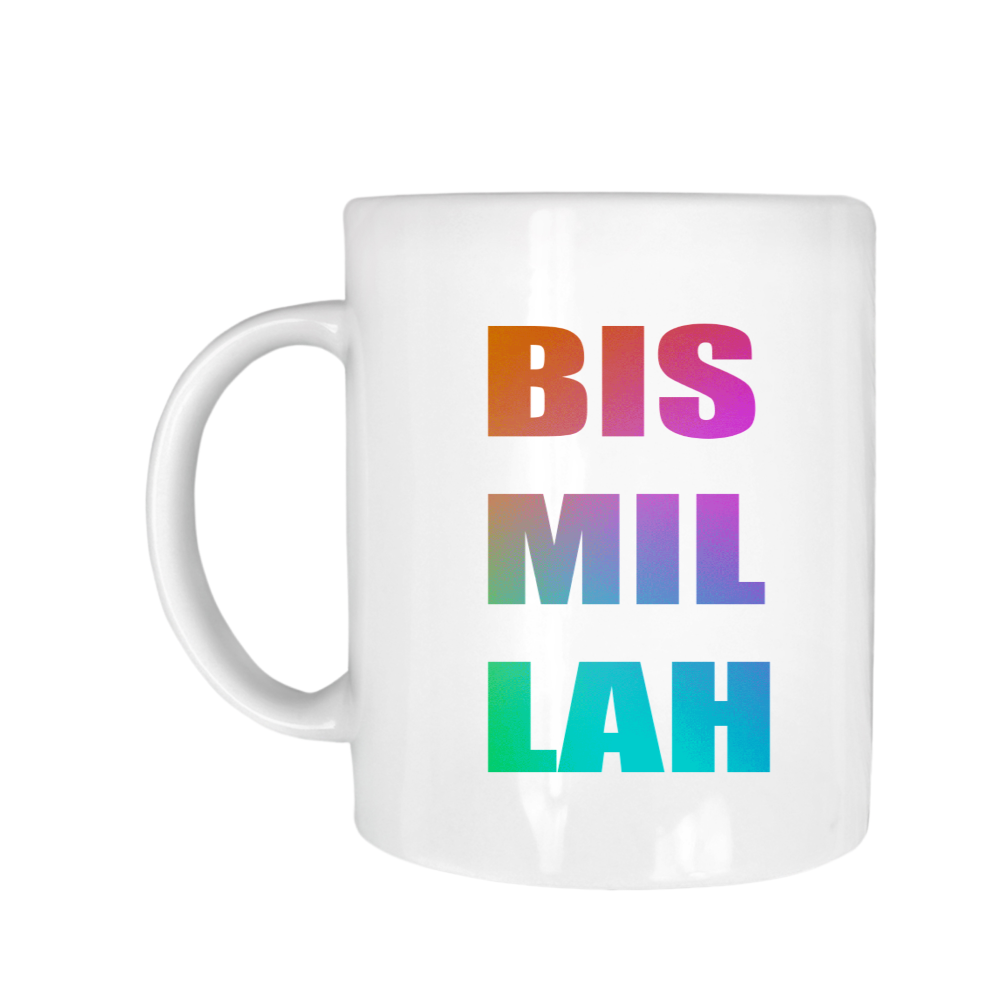 Colourful Bismillah Mug Gift - 11oz