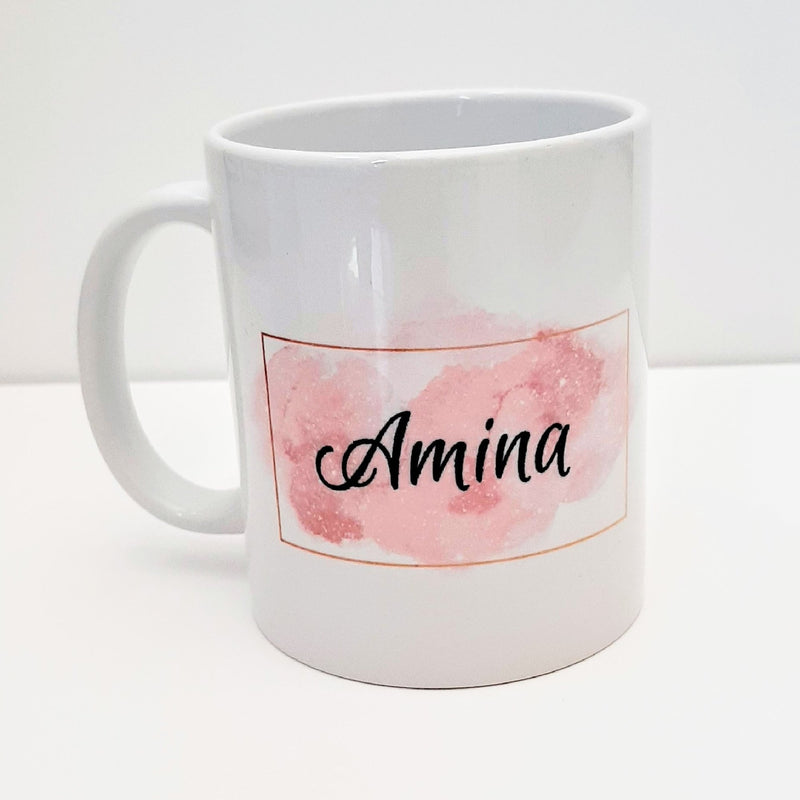 Personalised Abstract Name Mug,up, Personalised Birthday Gift, Abstract Mug, Eid  Mug, Ramadan Mug Cup 11oz