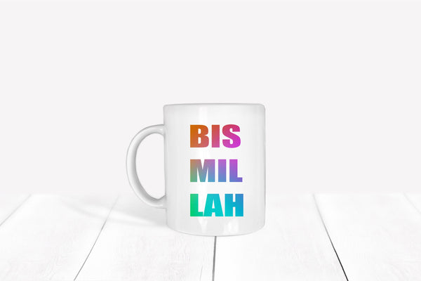 Bismillah Mug- Birthday Gift- Wedding Gift-Retirement, Graduation